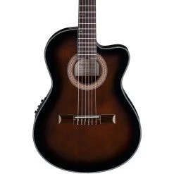 Cheap ⭐ Ibanez Ibanez GA35 Thinline Acoustic-Electric Classical Guitar Dark Violin Burst ⭐