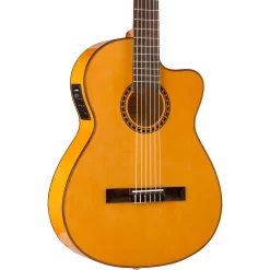 Wholesale ⭐ Lucero Lucero LFB250Sce Spruce/Cypress Thinline Acoustic-Electric Classical Guitar Natural 🔥