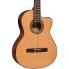 Outlet 🔥 Lucero Lucero LC150Sce Spruce/Sapele Cutaway Acoustic-Electric Classical Guitar Natural 🥰