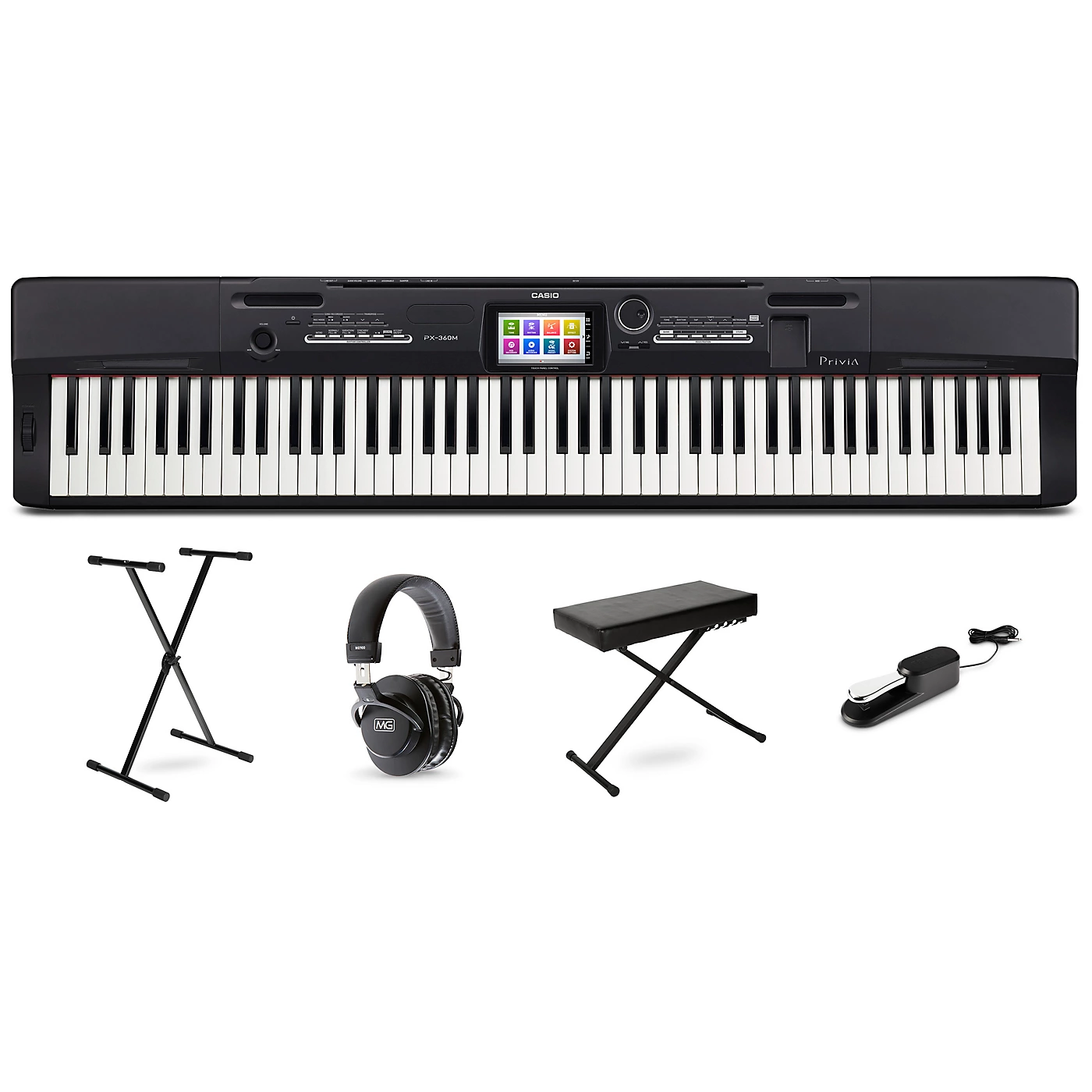 Flash Sale 😀 Casio Casio Privia PX-360 Digital Piano Package ✔️ 3 Flash Sale 😀 Casio Casio Privia PX-360 Digital Piano Package ✔️