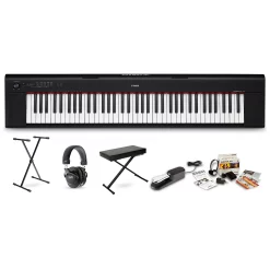 Outlet 👏 Yamaha Yamaha NP-32 Portable Keyboard Package Black 🔥