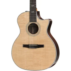 Flash Sale 🥰 Taylor Taylor 414ce-N Grand Auditorium Nylon-String Acoustic-Electric Guitar Natural 🤩