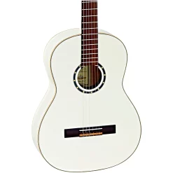 Budget 🎉 Ortega Ortega R121SNWH Family Series Full-Size Classical Guitar White 🎁