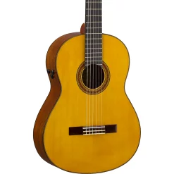 Budget 🛒 Yamaha Yamaha CG-TA TransAcoustic Nylon-String Acoustic-Electric Guitar Gloss Natural 🤩