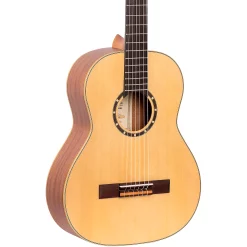 Best Sale 🧨 Ortega Ortega Family Series R121L-3/4 3/4 Size Left-Handed Classical Guitar Satin Natural 0.75 ✨