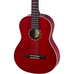 New ✔️ Ortega Ortega Family Series R121LWR Left-Handed Classical Guitar Transparent Wine Red 🛒