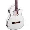 Flash Sale 😀 Ortega Ortega Family Series Pro RCE145WH Thinline Acoustic Electric Nylon Guitar White 😉