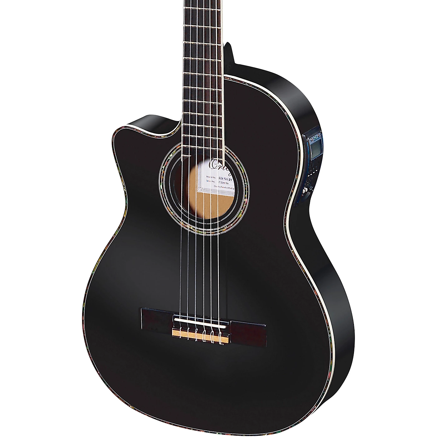 Outlet ⌛ Ortega Ortega Family Series Pro RCE145LBK Thinline Acoustic-Electric Left-Handed Nylon Guitar Gloss Black ⌛ 3 Outlet ⌛ Ortega Ortega Family Series Pro RCE145LBK Thinline Acoustic-Electric Left-Handed Nylon Guitar Gloss Black ⌛