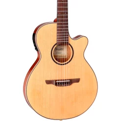 Best Pirce 🌟 Takamine Takamine TSP148NC Nylon Thinline Acoustic-Electric Guitar Satin Natural 🔥