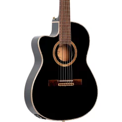 Discount 🔔 Ortega Ortega Performer Series RCE138-T4BK-L Thinline Acoustic Electric Nylon Guitar Black 😉