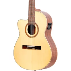Cheapest 😀 Ortega Ortega Family Series Pro RCE138-T4-L Thinline Acoustic Electric Nylon Guitar Natural 🎉