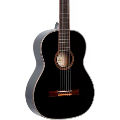 Hot Sale 🥰 Ortega Ortega Family Series R221BK-L Classical Guitar Black 🥰