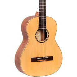 Brand new ⌛ Ortega Ortega Family Series R121L-1/2 Classical Guitar Natural Matte 1/2 Size 🌟