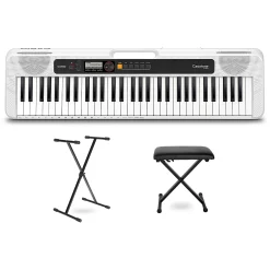 Deals ✔️ Casio Casio Casiotone CT-S200 Keyboard With Stand And Bench White ✔️