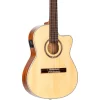 Discount 😉 Ortega Ortega RCE138-T4 Thinline Acoustic-Electric Nylon Guitar High Gloss Natural ✨