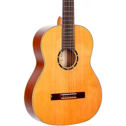 Discount 🔔 Ortega Ortega Family Series R122G Full-Size Classical Guitar Gloss Natural 4/4 🌟