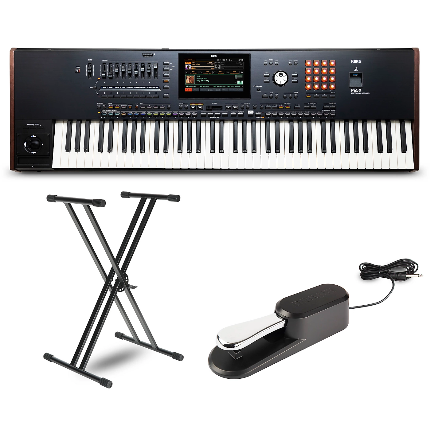 New 🎉 Korg Korg Pa5X 76 Key Arranger With Stand And Pedal 👍 3 New 🎉 Korg Korg Pa5X 76 Key Arranger With Stand And Pedal 👍